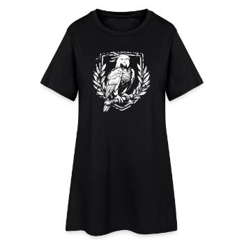 Perroquet cacatoès dans les armoiries - Robe T-shirt Femme - noir - Devant