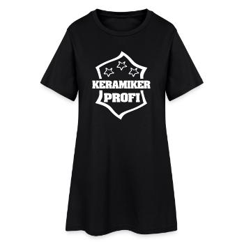 Geschenk für Keramiker - Frauen T-Shirt-Kleid - Schwarz - Vorne