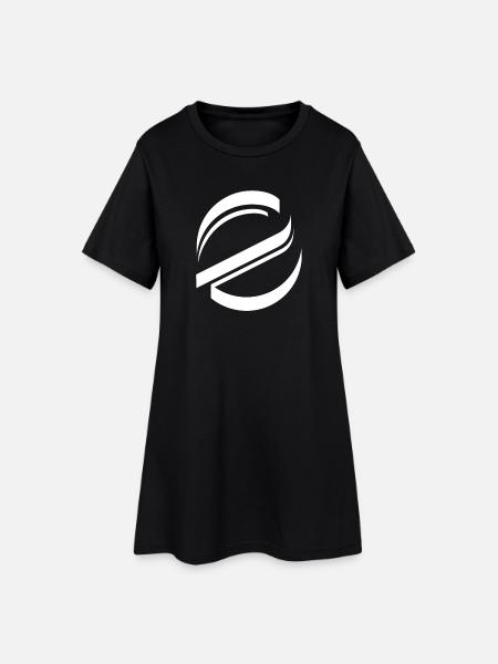 Logo - Robe T-shirt Femme - noir