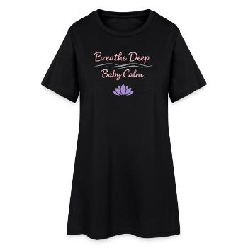 Prenatal Yoga Expectant Mother - Women’s T-Shirt Dress - black - Front