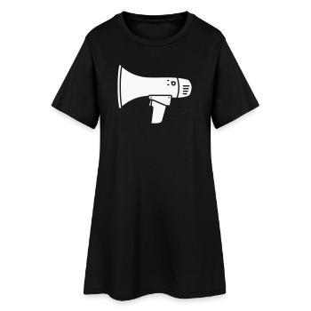 Ultras de démonstration bruyante du mégaphone - Robe T-shirt Femme - noir - Devant