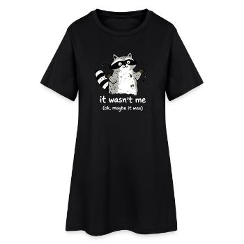 Ce n’était pas moi le mignon raton laveur qui disait - Robe T-shirt Femme - noir - Devant
