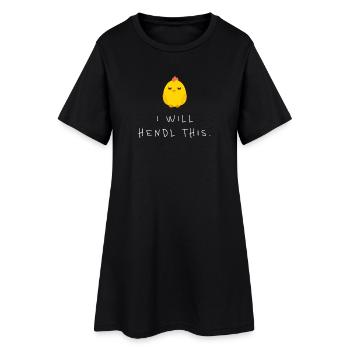 Je vais hender cette mignonne fille minimaliste - Robe T-shirt Femme - noir - Devant