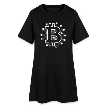 Crypto technologique de circuit de circuit Bitcoin - Robe T-shirt Femme - noir - Devant