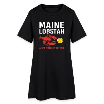 Écrevisses Fruits de mer Homard du Maine Homard - Robe T-shirt Femme - noir - Devant