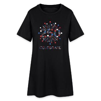Célébrez les 250 feux d’artifice USA - Robe T-shirt Femme - noir - Devant