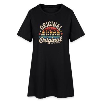 1972 Vintage Édition limitée Cadeau 1972 - Robe T-shirt Femme - noir - Devant