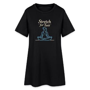 Prenatal Yoga Expectant Mother - Women’s T-Shirt Dress - black - Front