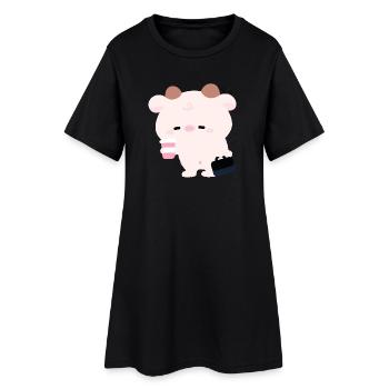 Tried Cow Coffee Run - Women’s T-Shirt Dress - black - Front