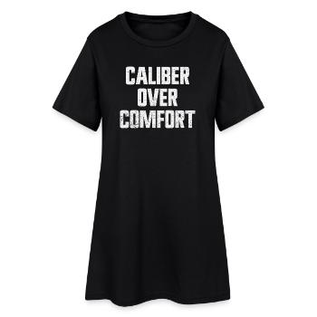 Calibre avant confort – Porte dissimulé conformément à la 2e V - Robe T-shirt Femme - noir - Devant