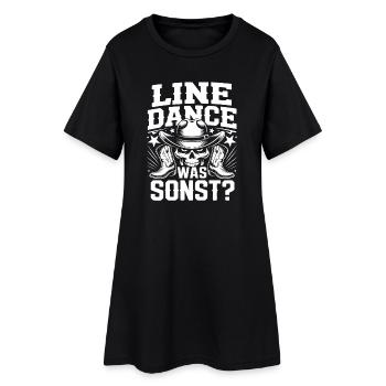 Cowboy en Ligne de Crâne - Robe T-shirt Femme - noir - Devant