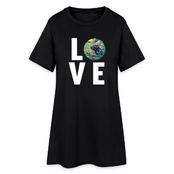 Rat Rat - Robe T-shirt Femme - noir - Devant