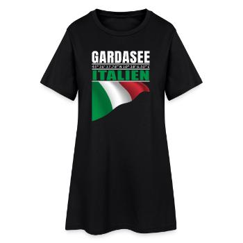 Lac de Garde - Robe T-shirt Femme - noir - Devant