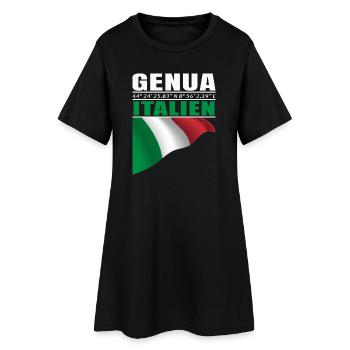 Gênes - Robe T-shirt Femme - noir - Devant