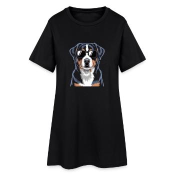 Bouvier d’Appenzeller - Robe T-shirt Femme - noir - Devant