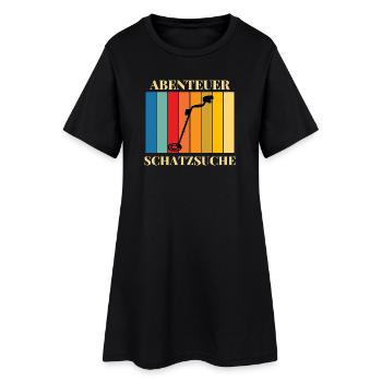 Abenteuer_Schatzsuche - Women’s T-Shirt Dress - black - Front