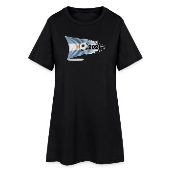 Argentinien 2026 Fußballbanner | Albiceleste Flagge - Frauen T-Shirt-Kleid - Schwarz - Vorne