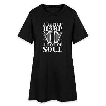 Harmonica Musican Little Harp Lot Of Soul - Frauen T-Shirt-Kleid - Schwarz - Vorne