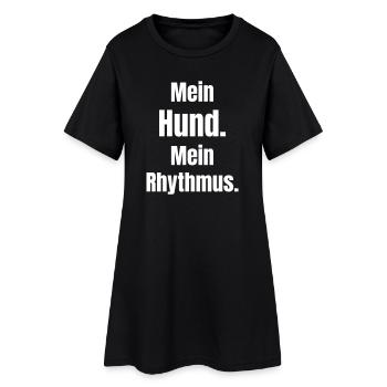 Mon chien Mon rythme - Robe T-shirt Femme - noir - Devant