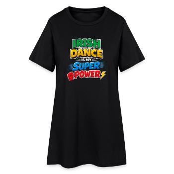 Danse irlandaise Éventeur celtique de danse - Robe T-shirt Femme - noir - Devant
