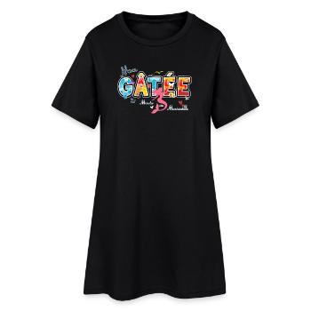 Ma Gatée, Expression marseillaise, valentines gift - Robe T-shirt Femme - noir - Devant