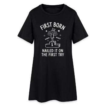 Chef-d’œuvre final du département Enfant Aîné - Robe T-shirt Femme - noir - Devant