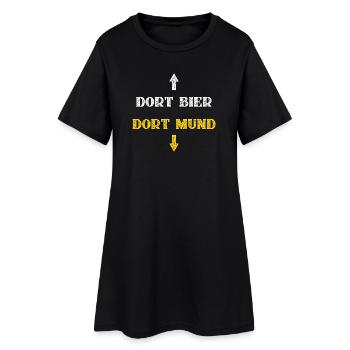 There beer there mouth - Women’s T-Shirt Dress - black - Front