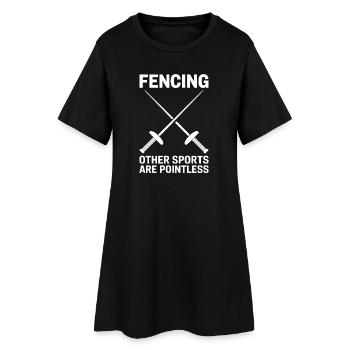 Expressions d’escrime Drôle de cadeau d’escrime - Robe T-shirt Femme - noir - Devant