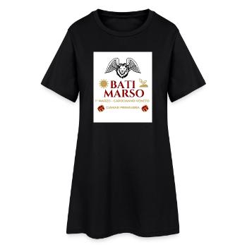 Bati Marso – Silvester-Veneto - Frauen T-Shirt-Kleid - Schwarz - Vorne