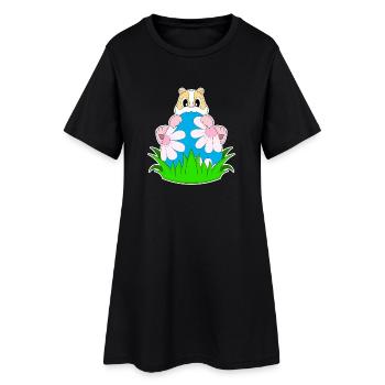 Œuf de Pâques pour hamster - Robe T-shirt Femme - noir - Devant