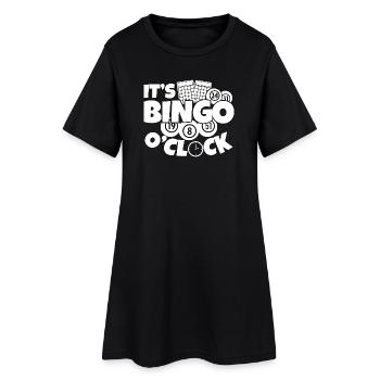 Joueur de bingo, c’est l’heure du bingo bingo - Robe T-shirt Femme - noir - Devant