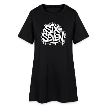  Six Seven 67 - Funny Gen Alpha Memes - Women’s T-Shirt Dress - black - Front