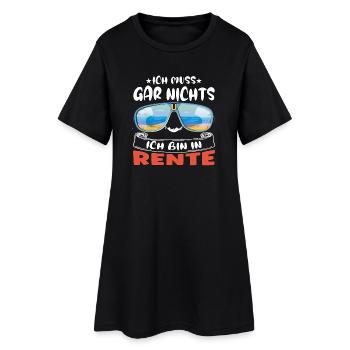 Je n’ai rien à faire – je suis à la retraite - Robe T-shirt Femme - noir - Devant