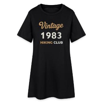 Millésime 1983 – Année de naissance rétro du Yachting Club - Robe T-shirt Femme - noir - Devant