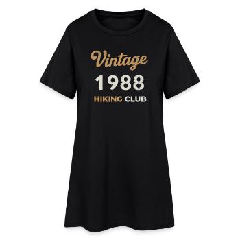 Millésime 1988 – Année de naissance rétro du Yachting Club - Robe T-shirt Femme - noir - Devant