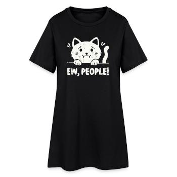 Beurk, les gens ! - Robe T-shirt Femme - noir - Devant