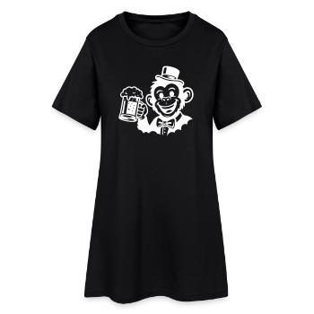 Monkey Groom Bachelor - Women’s T-Shirt Dress - black - Front