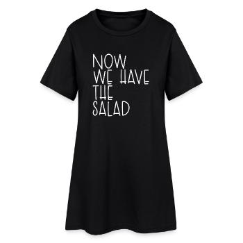 MAINTENANT, NOUS AVONS LA SALADE - Robe T-shirt Femme - noir - Devant