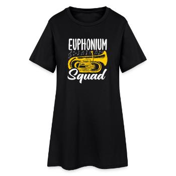 Vintage Euphonium Spieler - Frauen T-Shirt-Kleid - Schwarz - Vorne