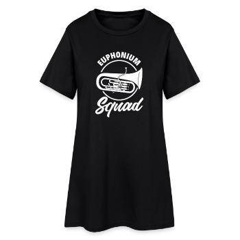 Vintage Euphonium Spieler - Frauen T-Shirt-Kleid - Schwarz - Vorne