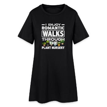 Promenades romantiques dans la pépinière - Robe T-shirt Femme - noir - Devant