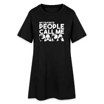 Mes personnes préférées m’appellent Papa Papa du Paintball - Robe T-shirt Femme - noir - Devant