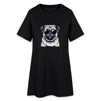 Carlin - Robe T-shirt Femme - noir - Devant
