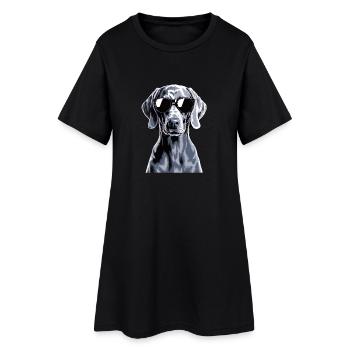 Weimaraner - Women’s T-Shirt Dress - black - Front