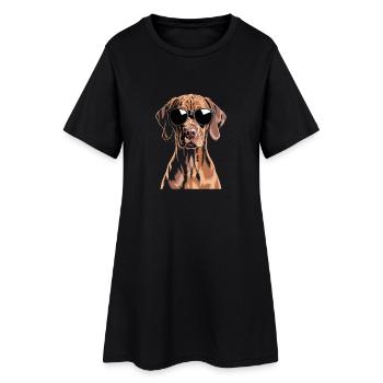 Vizsla - Robe T-shirt Femme - noir - Devant