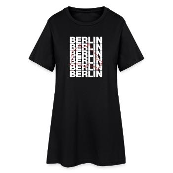 L’ÉTAT FÉDÉRAL DE BERLIN, LA CAPITALE ! FRONTIÈRE NATIONALE - Robe T-shirt Femme - noir - Devant