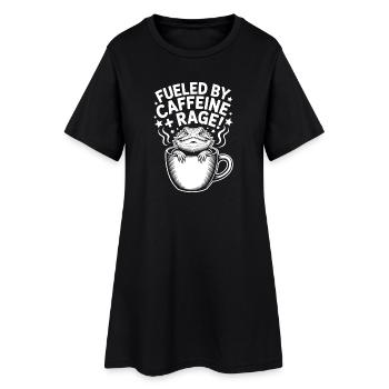 Dictons du café Caféine Cadeau drôle de café - Robe T-shirt Femme - noir - Devant