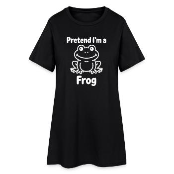Frog Sayings Frog Funny Frog Gift - Women’s T-Shirt Dress - black - Front