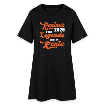 Typographie rétro orange 2028 Retraité 2026 - Robe T-shirt Femme - noir - Devant