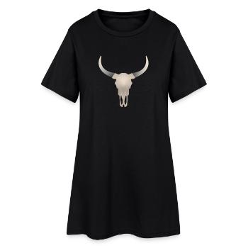 Crâne de buffle - Robe T-shirt Femme - noir - Devant